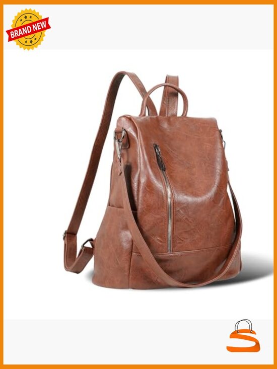 PU Leather Anti-theft Backpack Purse 3-in-1 Ladies Satchel Bag main image 5
